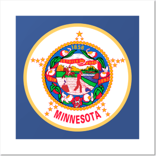 Flag of Minnesota State USA Posters and Art